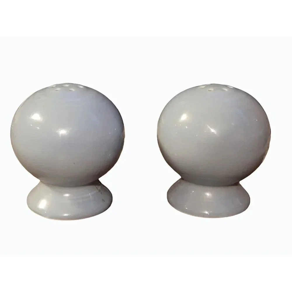 Fiestaware Ball Salt and Pepper Shakers in Periwinkle Blue Retired - Picture 2 of 6